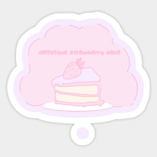 Delicious Kawaii Cake Sticker